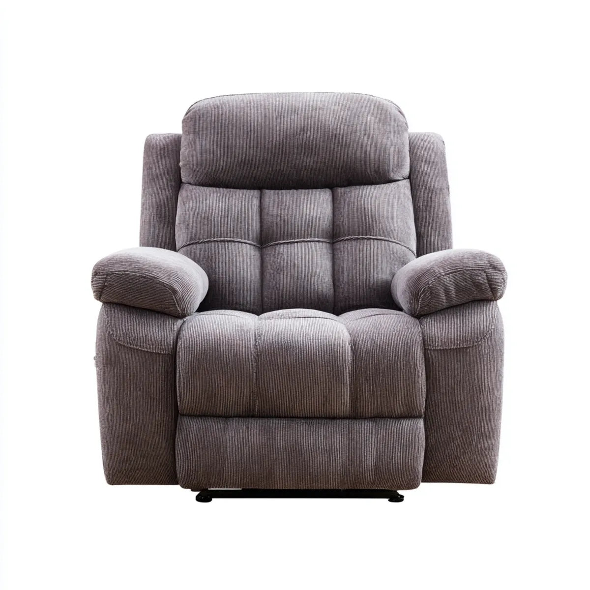 Relaxsessel Grau 92 x 98 x 102 cm mit Polyester-Cordbezug und Stahlgestell